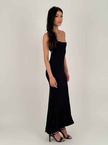 Zaiizy Open Back Soft Maxi Dress