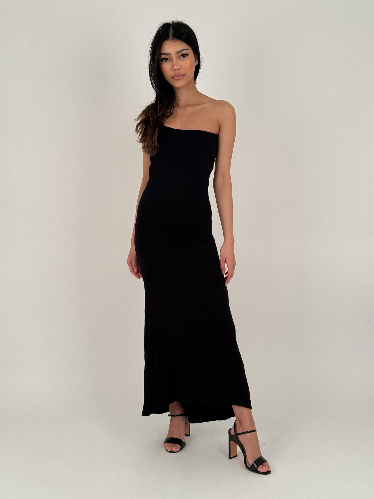 Zaiizy Open Back Soft Maxi Dress