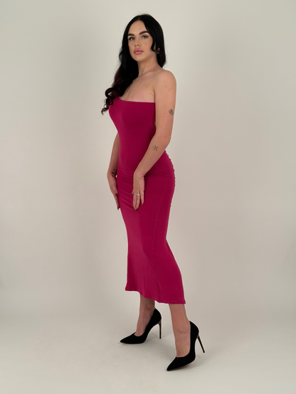 Zaiizy Open Back Soft Maxi Dress